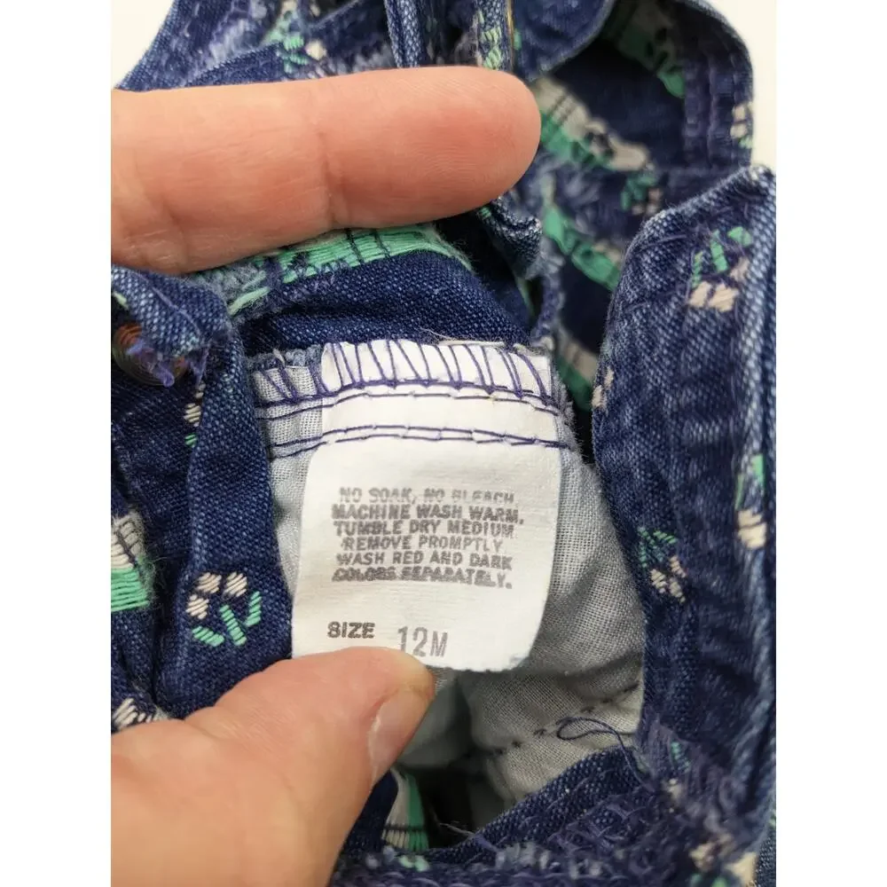 Vintage Oshkosh Floral Jumper 6-12 Months